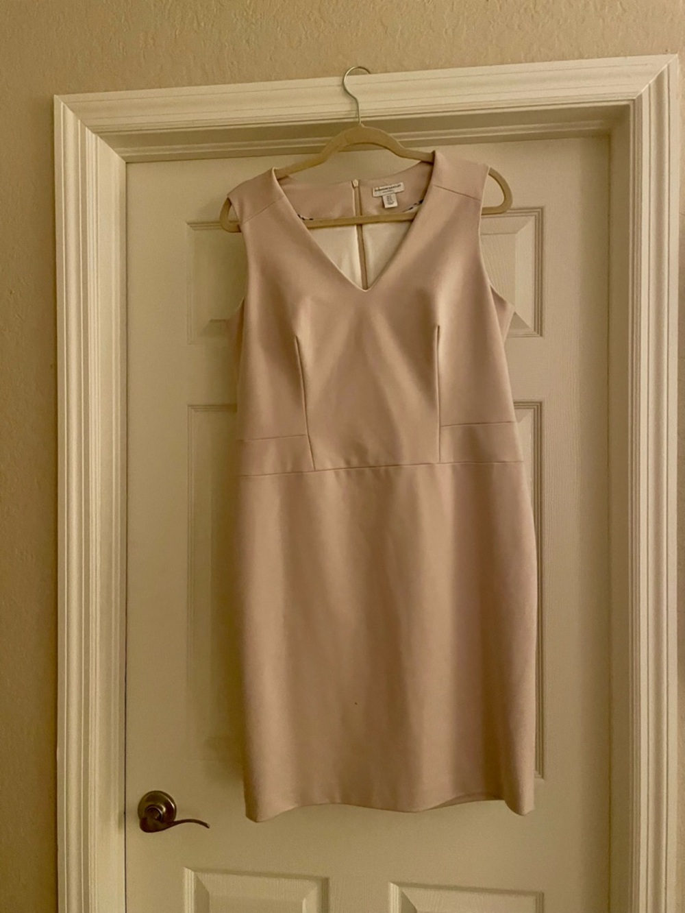Katherine Barclay Beige Sheath Dress NWT